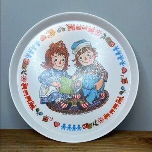 Vintage Oneida Raggedy Ann and Andy Plate